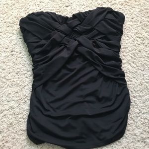 Women’s BEBE black strapless top